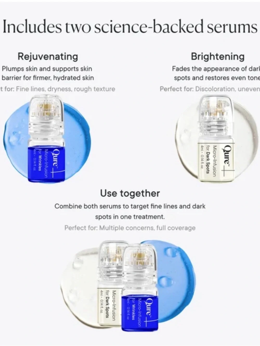 Qure Micro Infusion Facial System Mixed 5 month supply